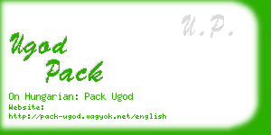 ugod pack business card